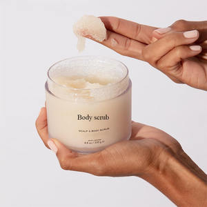 顔と体のための有機美白ボディスクラブソルトコーヒースクラブ角質除去スクラブクリーム - Product Image 1