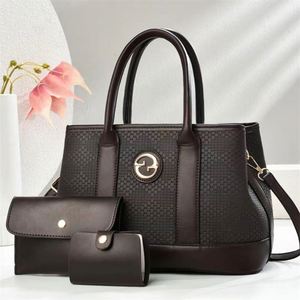 Conjunto de Bolsos 3 en 1 para Dama, Personalizable con Logotipo, Bolsos de Mano de Cuero PU - Product Image 4