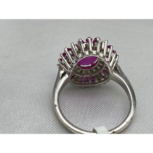 Nouvelle bague de luxe RUBY, RUBY 2, en argent sterling 925, cadeau pour fête, mariage, fiançailles, cérémonies religieuses, événements - Product Image 6