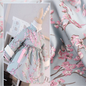 Tela de brocado Popular y brillante para hombre, tela Jacquard bordada, flor de ciruela para vestido Formal, camisa de traje - Product Image 6