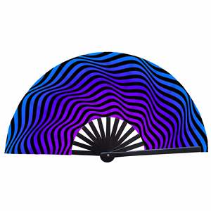 Grand éventail pliant en bambou pour Kung Fu, avec étui, effet brillant et sonore - Product Image 4