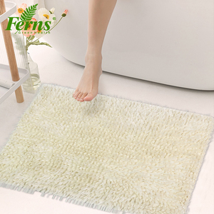 High Quality 16&quot; X 24&quot; Quick Dry Machine Washable Water Absorbent Bathroom Rugs <strong>Shiny</strong> <strong>Chenille</strong> Bath Rug Bath Mat