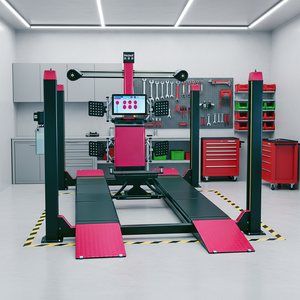 Sistema de Alineación de Ruedas 3D Combinado con Elevador de Cuatro Postes, Equipo de Taller de Reparación de Automóviles, Alineador, Juego Completo de Máquinas - Product Image 1