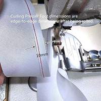 Accessoires pour machine à coudre plate Pièces de couture Relieur A11 (S72L) dossier Boucleur/aiguille simple