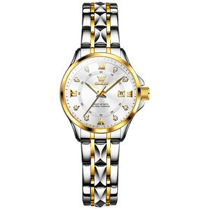   นาฬิกาข้อมือผู้หญิงแบบคลาสสิก รุ่น 2906 OEM ODM  ทอง  กันน้ำ สำหรับธุรกิจ  นาฬิกาควอตซ์กันน้ำ ของขวัญสำหรับผู้หญิง - Product Image 2