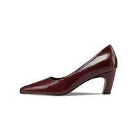 Chaussures habillées personnalisées pour femmes à bout pointu, talon carré, semelle intermédiaire en EVA, semelle extérieure en caoutchouc, en daim, à enfiler, rehaussantes
