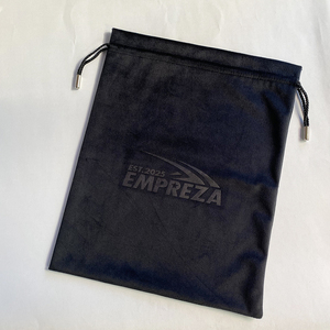 Bolsa de Terciopelo Negra de Lujo Personalizada para Gorras y Sombreros, con Logotipo en Relieve, Bolsas de Almacenamiento con Cordón para Zapatos, Bolsos y Regalos - Product Image 6