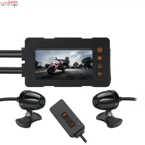 4K 2K Motorcycle Camera Waterproof Wifi GPS Front 2K Reverse 1080P Motorcycle Dash Cam