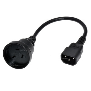 IEC 320 C14 nam cắm để SAA Úc AU 3pin nữ cáp mở rộng điện, <span class=keywords><strong>Power</strong></span> <span class=keywords><strong>Adapter</strong></span> dây cho PDU PSU USP,1ft - Product Image 3
