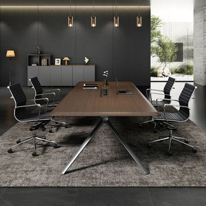 Mesa de Conferencia Extensible de Madera de Diseño Moderno y Lujoso, Duradera, Nuevo Modelo de Muebles de Oficina Comerciales - Product Image 1
