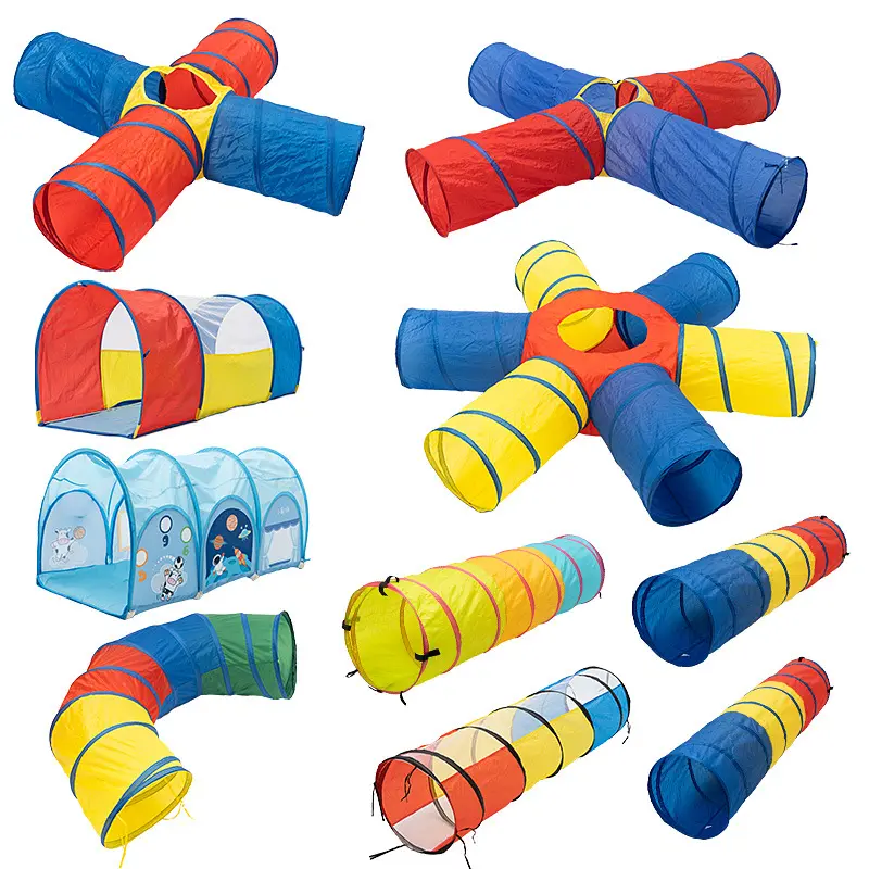 Tente Pop-Up Portable pour enfants, Tube de jeu pliable pour enfants, tente Tunnel intérieure et extérieure pour tout-petits