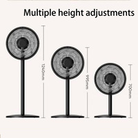 Refroidissement par air de refroidisseur en plastique réglable en hauteur de plancher de table 2 en 1 ventilateur de support de plancher de ménage de bureau