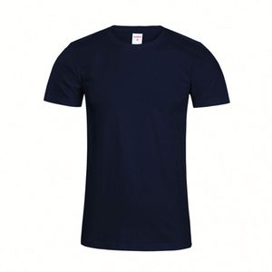 Design Factory's Customizable 200g Cotton Mens T Shirt Short Sleeved Fashionable Leopard White 100% Cotton Factory Direct - Product Image 3