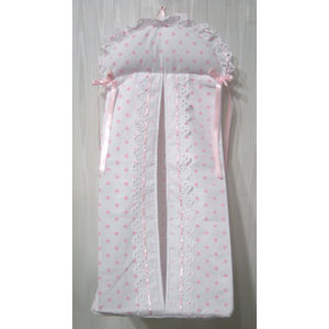Porta Pannolini con Pois Rosa - Product Image 1