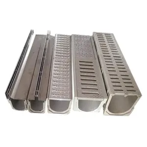 Cast Iron Grating Polymer Concrete channel drain Concrete Channel Drain Cast Iron Floor Drain grates