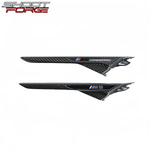 Para BMW M5/F90 Carbon Fiber Aero Flicks Set 3K Dry Carbon Fiber Canards | Piezas aerodinámicas | Accesorios y actualizaciones de guardabarros de coche - Product Image 2
