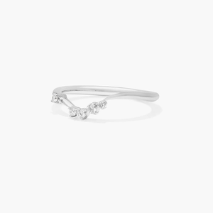 Premium 925 <b>Silver</b> Moissanite Diamond Curve <b>Band</b> <b>Ring</b> for Women Wedding Engagement Anniversary Gift - Product Image 6