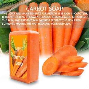 Sbiancamento personalizzato idratante idratante saponette fatto a mano naturale illuminante vitamina a pelle Anti Acne sapone di carota - Product Image 2