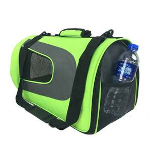 Customizable Black Pet Carrier Backpack XL Expandable Breathable Cloth Carrier Bag Zipper Closure Soft Animal Pattern Low MOQ - Product Image 2