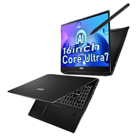 Ordinateur portable MSI Summit Intel Ultra7 avec écran tactile Windows, 32 Go de RAM DDR5, 1 To de SSD, 16 pouces/13 pouces, ordinateurs portables professionnels