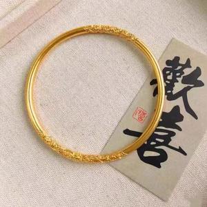 24K Gold Plated Purple Flower Vintage Baby Bangle <b>Adjustable</b> Wholesale Chinese Ancient Craft <b>Bracelet</b> - Product Image 3