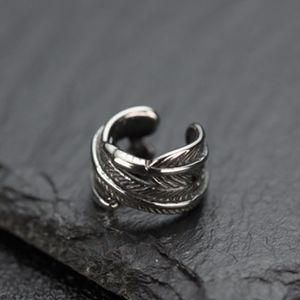 1 Par de Pendientes de Clip con Plumas Vintage, <span class=keywords><strong>Sin</strong></span> Agujeros, Diseño Retro Punk, Unisex, Joyería de Moda - Product Image 4