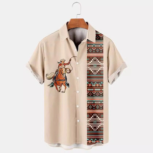 Camisa de bolos personalizada para hombre, camisas hawaianas con estampado retro de los años 1950, camisas de playa informales con botones de manga corta - Product Image 3