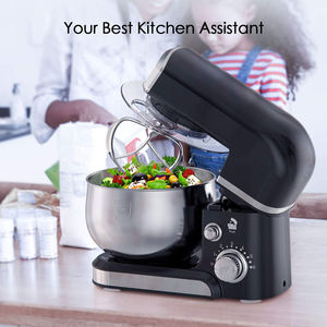 <span class=keywords><strong>Robot</strong></span> de <span class=keywords><strong>cuisine</strong></span> multifonction électrique 3,5 L en acier inoxydable, batteur sur socle 700 W, design à tête inclinable, 6 vitesses, pétrissage de la pâte, mélange des œufs - Product Image 6