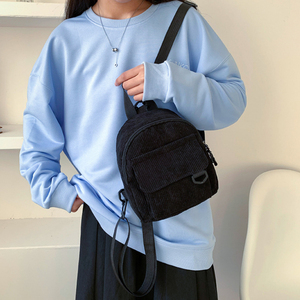 Fashion <strong>Women</strong> Mini <strong>Backpack</strong> Solid Color Corduroy <strong>Small</strong> <strong>Backpacks</strong> Simple Casual Student Bookbags Traveling <strong>Backpacks</strong> - Product Image 4