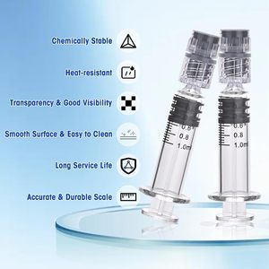 Flacon en verre avec bouclier en plastique pour aiguille, flacon stérile scellé pour sérum de beauté, médicaments et soins personnels - Product Image 2