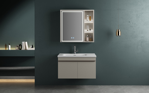 Mueble de Baño Industrial de Calidad Hotelera |   Puertas para Mascotas y Espejo LED Antivaho |   Diseño de montaje en pared para espacios <span class=keywords><strong>urbanos</strong></span> - Product Image 5