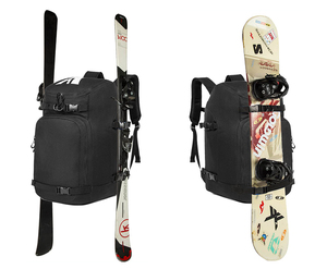Mochila <span class=keywords><strong>de</strong></span> Snowboard para Terrenos Difíciles, Gran Capacidad, con Compartimento Lateral para Tabla, Panel Trasero Acolchado, Almacenamiento para Gafas y Casco, para Fuera <span class=keywords><strong>de</strong></span> Pista - Product Image 4