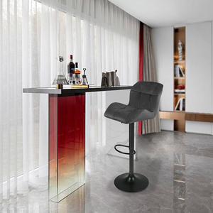 Colores personalizados, gran oferta, silla de <span class=keywords><strong>Bar</strong></span> de taburete alto ajustable en altura impermeable ecológica con barras de reposapiés, silla de herramientas - Product Image 5