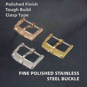 นาฬิกาข้อมือสแตนเลสสตีล14มม. 16มม. 18มม. ขัดเงา - Product Image 2