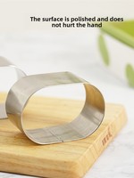 Sanneng Moule à gâteau ovale en acier inoxydable 304, résistant au four, pour mousse et cheesecake semi-cuit, avec découpeur de gâteau, SN3256, unité individuelle