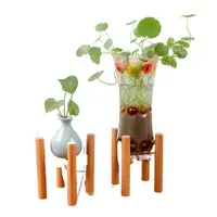 Support de Pot de fleur en bois du milieu du siècle (Pot de plante non inclus) support de Pot moderne pour l'intérieur
