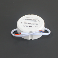 Prêt à expédier C.V DC12V 24V 12W20W24W30W36W48W60W80W100W Mini transformateur d'alimentation LED rond étanche IP66