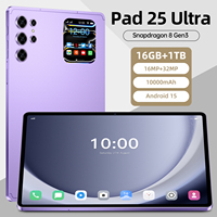 Tablette Artisanale Pad 25 Ultra 11 Pouces 16 Go + 1 To 108 MP 8000 mAh 5G Wi-Fi Double SIM Stylet Intelligent Clavier Folio Toile Souris OTG Professionnel