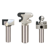 Fresa de doble punta para carpintería, con vástago de 1/2 pulgada, con punta de diamante PCD, para fresado de tiradores de armario y acabado brillante