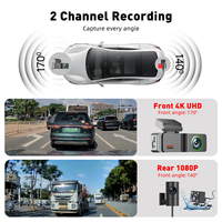 Vente flash Caméra embarquée DVR de voiture 2K avec vision nocturne GPS, connexion Wi-Fi et contrôle par application, enregistreur vidéo
