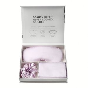 Elegant Polyester Sleep Gift Set Light Blocking <b>Eye</b> <b>Mask</b> Scrunchie Pillowcase Travel Ready Graduation Gift Set - Product Image 4