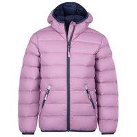 Veste matelassée légère à capuche pour enfants, en duvet de canard, avec fermeture éclair, pour l'hiver, vente en gros