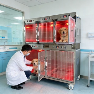 Gabbia Ospedaliera per Animali Domestici in Acciaio Inossidabile 304, Gabbia Multistrato Rinforzata per Gatti e Cani, Gabbia per Isolamento e Diagnosi - Product Image 2
