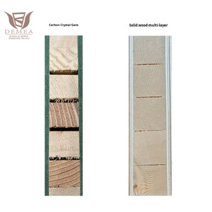 Porta Interna DEMEA di Alta Qualità in MDF Stile Moderno Minimalista Bianco Naturale Massello per Corridoio Camera da Letto Villa Ospedale con Superficie Rifinita - Product Image 5