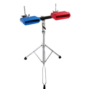 Tambor Cuadrado de Plástico, Campana de Plástico, <span class=keywords><strong>Baqueta</strong></span> de Plástico con Soporte, Instrumento de Percusión, Ayuda Didáctica, Juego de Tambor Cuadrado de Plástico - Product Image 2