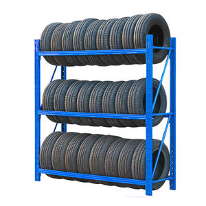 رف تخزين الإطارات المخصص رف تخزين المرآب رف تخزين المجلفن عرض الإطارات - Product Image 3
