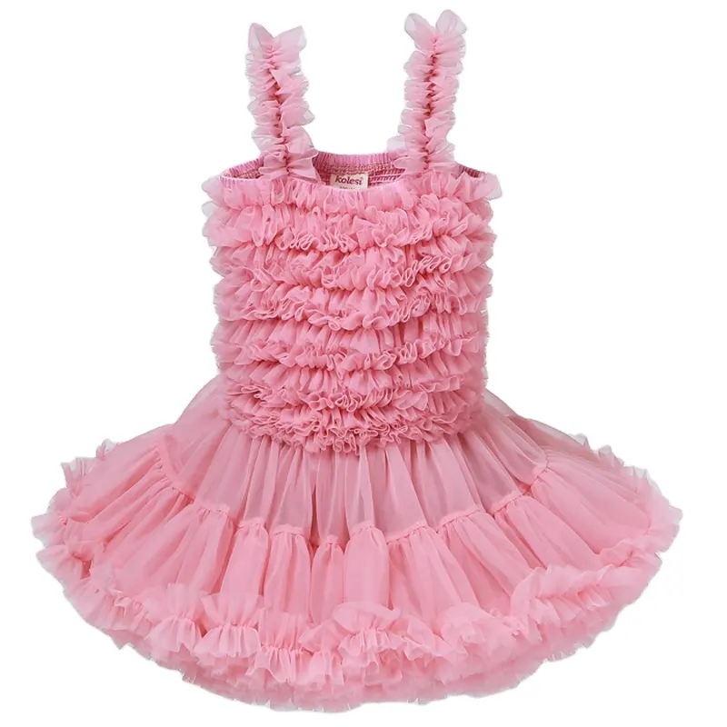 Summer Fashion Baby Clothes Sleeveless Beautiful Kids Girl Party TuTu Dress
