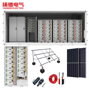 Armoire de stockage d'énergie industrielle conteneurisée Yangde Electric 1,2 MWh, batterie LiFePO4, refroidissement par air, IP54, réseau hybride - Product Image 1
