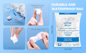 Eco Friendly pulizia di consumo medico Sterile garza batuffoli di cotone non tessuto palla per toelettatura accessori materiali - Product Image 2