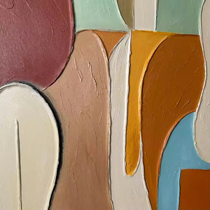 Dipinti a Mano Personalizzati, Arte Murale con Texture e Colori, Pittura a Olio Astratta Moderna Paesaggistica per Decorazione 110X170CM - Product Image 3
